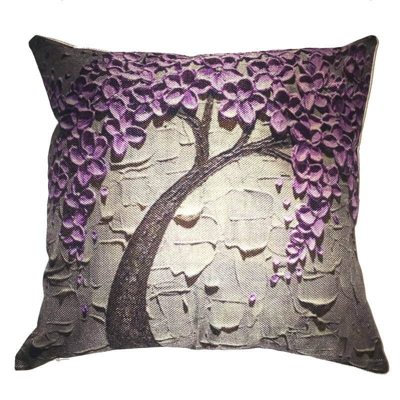 purple throw pillows